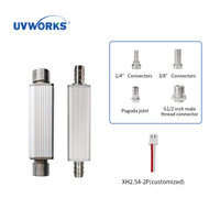 Stérilisateur UVWORKS UVC LED avec structure de dissipation thermique optimisée, flux de 5 à 8 LPM adapté aux conduites d'eau de calibre moyen