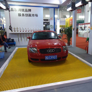 Suelo de rejilla de malla FRP 38x38x25mm translúcido ignífugo antideslizante con servicio de corte para pasarela - Product Image 4