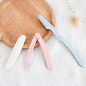 Maquinilla de afeitar de cejas, herramienta de corte de cejas plegable, 3 colores, logotipo personalizado, nuevo diseño - Product Image 4