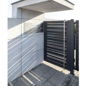 Cerradura Inteligente Eléctrica para Patio Trasero Estilo Americano, Puertas Metálicas Modernas de Aluminio para Exteriores en Venta - Product Image 6