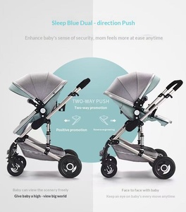 Poussette bébé en métal haute performance, siège réversible et inclinable, légère, pliable, amortissante, pour enfants de 0 à 6 mois - Product Image 6