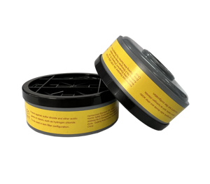Respirador de media cara 8809 con cartucho de filtro de vapor de dióxido de azufre reutilizable para protección en la producción química - Product Image 3