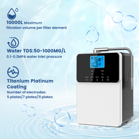 Machine à eau Kangen à technologie japonaise ioniseur d'eau alcaline 11 plaques robinet d'eau alcaline Machine à boire