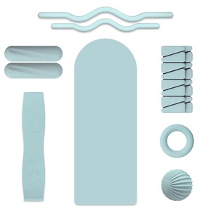 Conjunto de Accesorios de Pilates con Logotipo Personalizado, Calcetines de Pilates Marrones, Conjunto de Ropa de Pilates, Banda de Resistencia de Tela Ecológica para Ejercicio en Casa, Pilates Mágico - Product Image 2