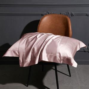 OEM/ODM personalizable Rosa 100% algodón <span class=keywords><strong>color</strong></span> liso edredón funda nórdica lujo tamaño king juego de cama 140S algodón egipcio - Product Image 6