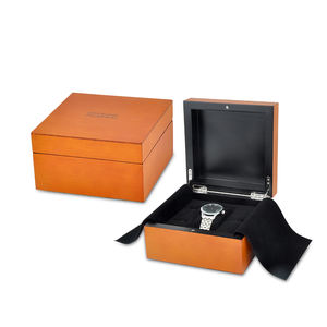 กล่องไม้แบบแบนเรียบสำหรับใส่นาฬิกาของขวัญกล่องจัดระเบียบสำหรับใส่นาฬิกาปรับแต่งโลโก้ได้ตามต้องการ - Product Image 5