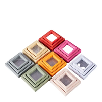 Boîte de rangement transparente anti-poussière à clipser avec film PE PP et cadre suspendu, boîte cadeau
