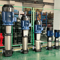 Pompe centrifuge verticale multi-étages haute pression 2,2 kW, moteur 3 CV, garantie 1 an pour systèmes industriels d'osmose inverse et d'eau propre