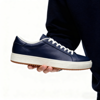 Chaussures de sport décontractées plates pour hommes, chaussures de skate en cuir personnalisées, chaussures de sport décontractées personnalisées avec logo de marque, fabricant