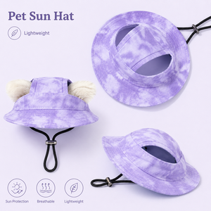 Cotton Print Adjustable Cut Leisure Style Outdoor Hat Sport All Seasons Cap for Small Medium Large <b>Dogs</b> - Product Image 2