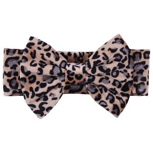 <span class=keywords><strong>5</strong></span> بوصة نمط ليوبارد نقطة تصميم المخملية القوس غطاء الرأس الطفل عرض ساخن الفتيات عمامة عقال - Product Image 3