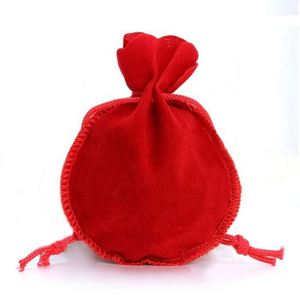 Sacs en velours en gros pour emballage de bonbons, pochettes à bijoux pour fêtes d'anniversaire, sacs à cordon avec impression sérigraphique, sacs anti-poussière pour mariage - Product Image 6