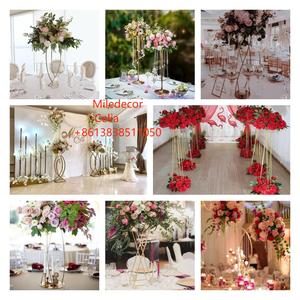 新款透明亚克力鲜花展示架婚礼派对长方形尺寸60厘米100厘米婚礼桌摆件 - Product Image 5