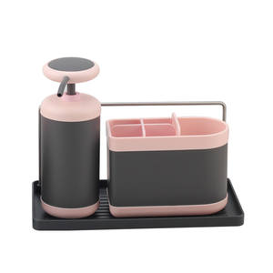 Ensemble de distributeur de savon de cuisine Wellway avec plateau de séchage - Product Image 6