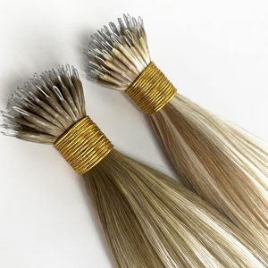 Extensiones de Cabello Remy Virgen de Alta Calidad 100%, con Anillo Nano y Cable Elástico, Sin Caída, Cabello Remy de Primera Calidad - Product Image 2