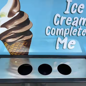 Ice Cream Machine Commercial Soft Ice Cream Maker <b>3</b>-flavor Ice Cream Machine Snack Machine - Product Image 5