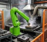 Robot de Soldadura Industrial CNC de 6 Ejes y 220V con Controlador Programable y Componentes Principales