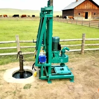220V Einphasen-Elektrohydraulische Winch-betriebene Brunnenbohranlage mit Motor, Getriebe und Pumpe, hoher Wirkungsgrad, 100m Bohrtiefe für