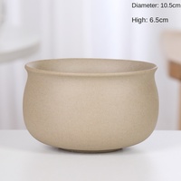 Pot de fleur en céramique émaillée de grand diamètre poterie grossière au design moderne avec plateau charnu pour jardinières de fleurs de groupe