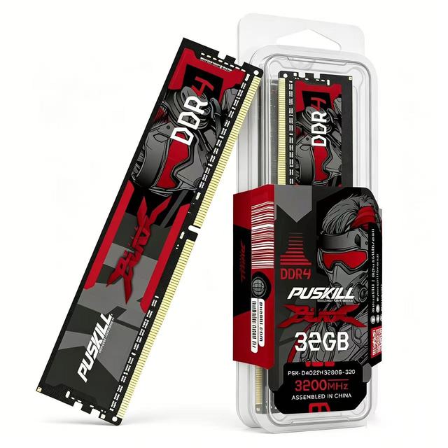 PUSKILL Factory Supply DDR4 Desktop Memory Ram 16GB 32GB 2666MHz 3200MHz DDR4 8GB RAM Bulk Wholesale Computer UDIMM RAM