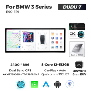 MEKEDE DUDU7 A7870 12.3 2400*896 Écran 2K Car-play Mise à jour automatique OTA <span class=keywords><strong>Radio</strong></span> Double bande GPS pour <span class=keywords><strong>BMW</strong></span> Série 3 E90 E91 - Product Image 5