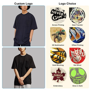 เสื้อยืดคอกลมผู้ชาย ผ้าฝ้ายทอคุณภาพสูง 100% หลายสี สวมใส่สบาย ระบายอากาศ แห้งเร็ว 300GSM - Product Image 2