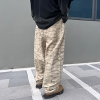 Pantalon Cargo Décontracté pour Homme, 100% Coton, Style Urbain, Fabricant de Jeans Cargo Tendance, Pantalon à Poches Imprimées Personnalisées
