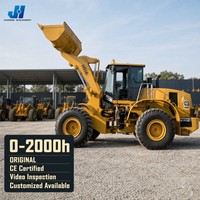 Chargeuse sur pneus d'occasion CAT966H, capacité nominale de 6 tonnes, 195 kW, origine Japon, CE