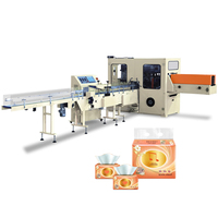 Machine d'emballage de serviettes entièrement servo-électrique, machine d'emballage de mouchoirs, machine d'emballage de serviettes en papier pour serviettes de toilette