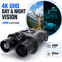 Jumelles de vision nocturne infrarouge vidéo 4K HNV600, batterie 6000 mAh, appareil de vision nocturne numérique, exploration de la nature