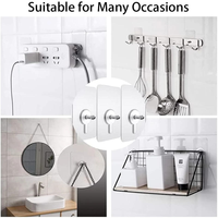 6cm adhésif sans poinçon crochet mural fort affiche vis autocollants pour cuisine salle de bain