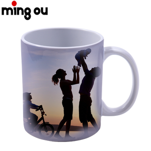 Tazas de café de 11oz, tazas de cerámica blanca Lisa por sublimación, regalo de foto DIY - Product Image 4