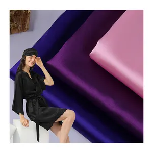 Ready to ship 6A grade Luxury soft smooth 25MM 100% Mulberry silk fabric for garment bedding