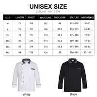 Uniformes de restaurant japonais Manteau de travail de cuisine à manches longues Vestes de chef bon marché pour hommes