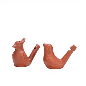 Sifflets d'eau vintage en forme d'oiseau, Ocarina en argile, Chiriments en céramique, Jouets <span class=keywords><strong>de</strong></span> bain pour enfants, Cadeaux <span class=keywords><strong>de</strong></span> Pâques, <span class=keywords><strong>de</strong></span> rentrée scolaire et <span class=keywords><strong>de</strong></span> vacances - Product Image 2