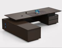Bureau de direction moderne, mobilier de bureau, poste de travail, bureau de luxe pour manager, patron, bureau en forme de L, bureau de direction OEM