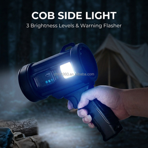 Linterna LED Potente <span class=keywords><strong>de</strong></span> Alta Luminosidad con Carga Solar, Resistente al Agua IP55, <span class=keywords><strong>de</strong></span> Plástico, con Batería 18650, para Camping y Emergencias, con Logotipo Personalizado - Product Image 4