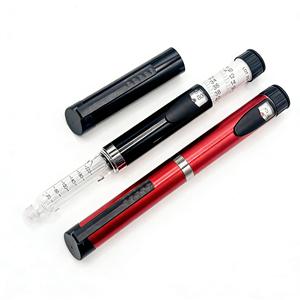 Reusable Adjustable Injection <b>Pen</b> 3ml 60IU Cartridge Metal Cap Skincare Use <b>Refillable</b> Portable Precise Liquid Dosing <b>Pen</b> - Product Image 1