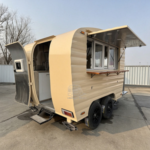 Food Truck Unique à Coins Arrondis, Remorque de Restauration Personnalisée à Bords Ovales - Product Image 4