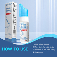 ZouRunAn Fizyolojik Tuzlu Burun Spreyi 70ml %0,9 NaCl Deniz Tuzu Suyu Burun Boşluğu Temizliği için Küresel Tedarik