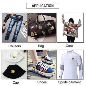 Patches de Borboleta Bordados Personalizados com Aplicação a Ferro e Base de PU para Chapéus e Roupas - Product Image 6