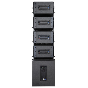 Phong Cách Chuyên Nghiệp 10-Inch <span class=keywords><strong>2</strong></span>-Way Powered Dòng Mảng Loa La10 Với Neodymium Trình Điều Khiển Thiết Kế Bằng Gỗ 80W/300W Đầu Ra - Product Image 4