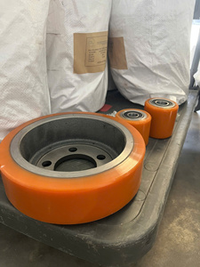 Robust Orange PU and Stainless Steel Iron Core Caster Wheel and Roller Kit 4 5 6 8 Inch for <b>Material</b> <b>Handling</b> Equipment - Product Image 4