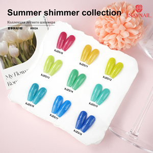 Colección de <span class=keywords><strong>Brillo</strong></span> Estilo Verano ISAYNAIL, 18 Colores de Polvo Acrílico Brillante para <span class=keywords><strong>Uñas</strong></span>, Alta Calidad, Larga Duración, Color Caramelo - Product Image 4