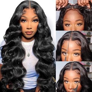 Raw Vietnamese 13x6 Body Wave Glueless Frontal <b>Wig</b> 250% Density 190g <b>Human</b> Hair <b>Wig</b> for Black Women - Product Image 2