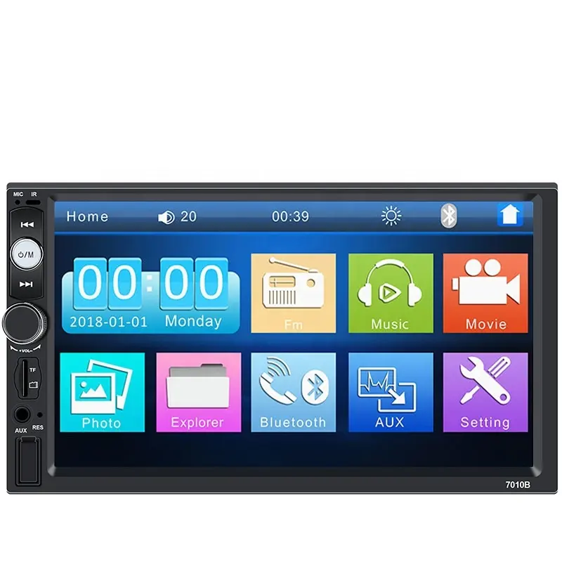 Xinyoo fabrika fiyat 7010B evrensel 7 ''dokunmatik ekran araba Video ayna bağlantı araba radyo DVD OYNATICI ve araba MP5 oyuncu