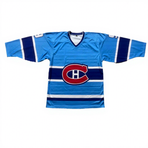 Uniformes de Hockey sobre Hielo Personalizados por Sublimación de Alta Calidad, Uniformes de Jugador para el Hogar, 100% Poliéster, Malla Transpirable de Secado Rápido - Product Image 1