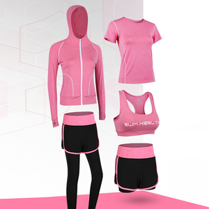 Ensemble chemise et collant d'athlétisme <span class=keywords><strong>de</strong></span> Compression, ensemble <span class=keywords><strong>de</strong></span> survêtement <span class=keywords><strong>de</strong></span> gymnastique pour femmes, vêtements <span class=keywords><strong>de</strong></span> Fitness, <span class=keywords><strong>combinaison</strong></span> <span class=keywords><strong>de</strong></span> sport pour hommes, 5 pièces - Product Image 3