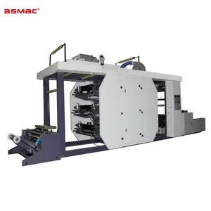 Máy In Flexo 6 Màu Tự Động Hoàn Toàn Với Máy Cạo Đôi Và Con Lăn Anilox Bằng Gốm