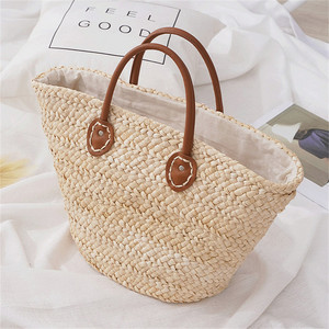 Grandi Borse Intrecciate Ultima Moda Donna con Borchie Sacche 2 in 1 Leggere a Tracolla in Lino Lussuoso e Paglia - Product Image 2